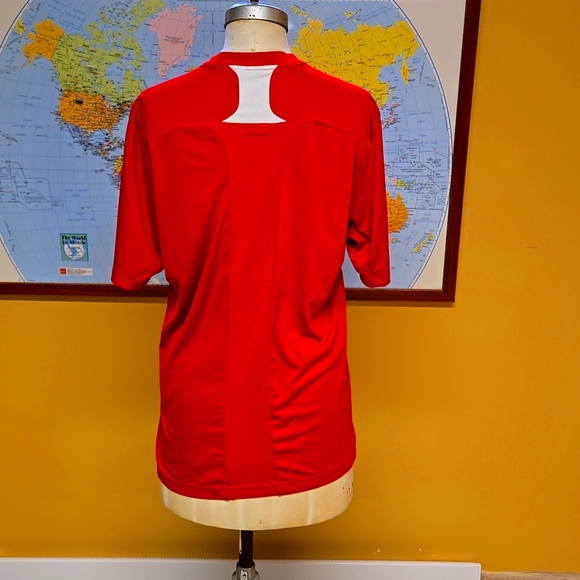 Adidas originaL Short sleeves men's small clima365 red jersey, mint VTG shape - Picture 4 of 13